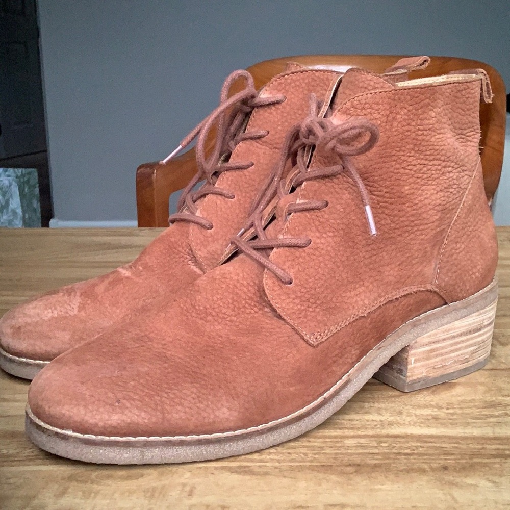 Lucky Brand Suede LaceUp Boots
